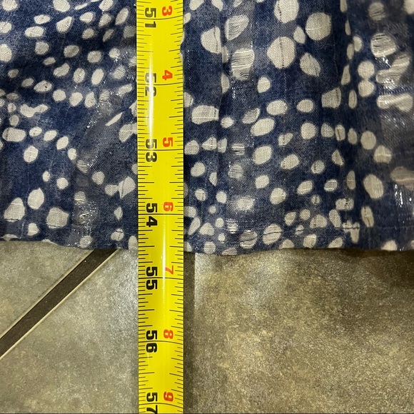 Lovestitch Cottagecore Prairie Love Maxi Ruffle Blue Sliver Shiny Dress Sz S EUC - Picture 10 of 10